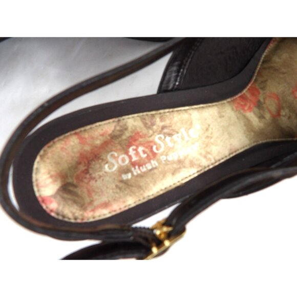 Soft Style Women's Andra Brown Slingback Pump Open Toe 10M NEW - Picture 5 of 6